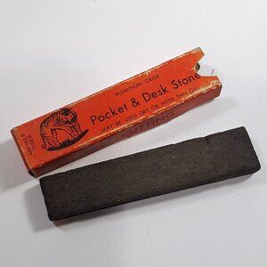 Vintage Premier Tiger Pocket & Desk stone Sharpening No 518 Japan Aluminum Oxide